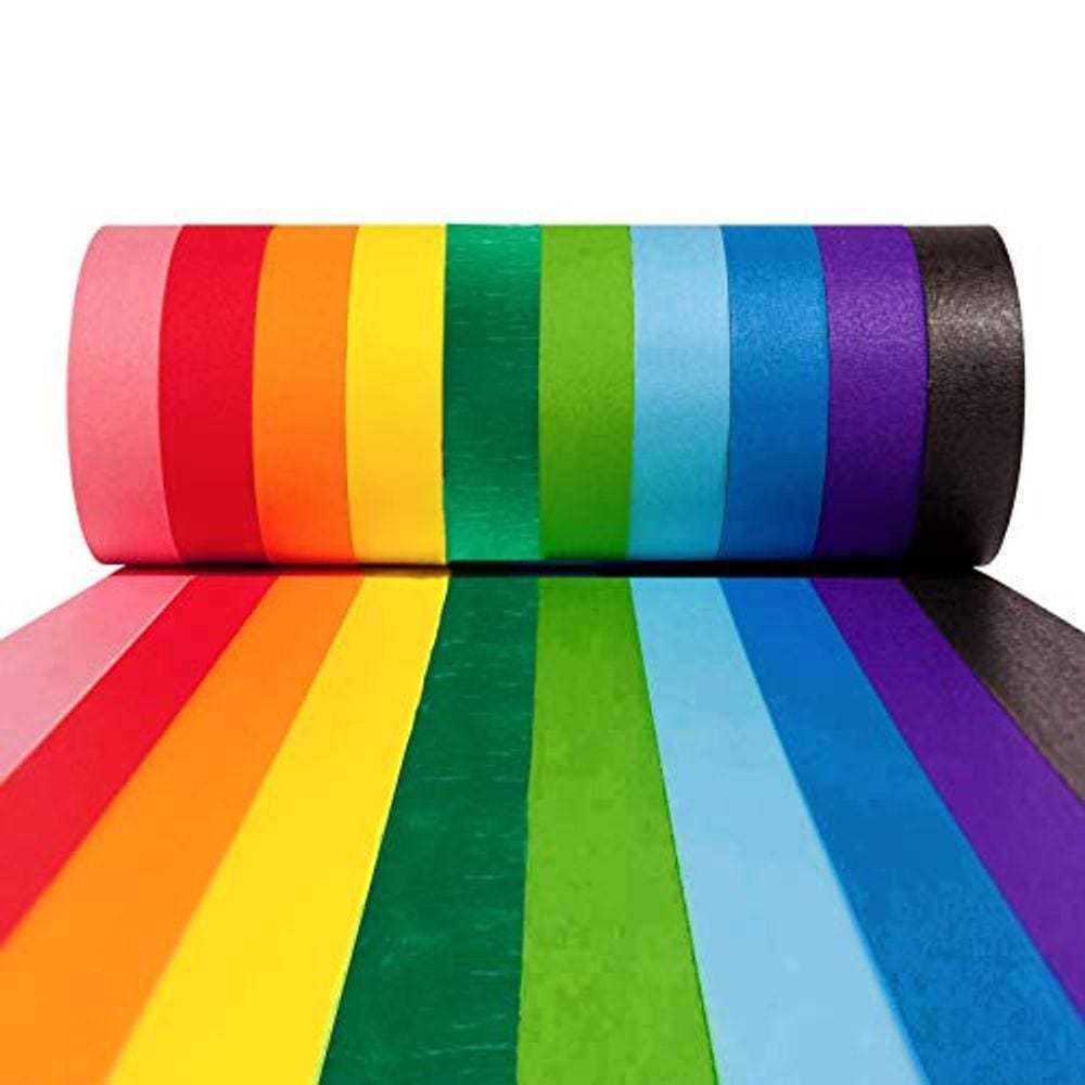 Fita adesiva COLOGO 10 rolos para artes e ofícios 2,5 cm x 12 m