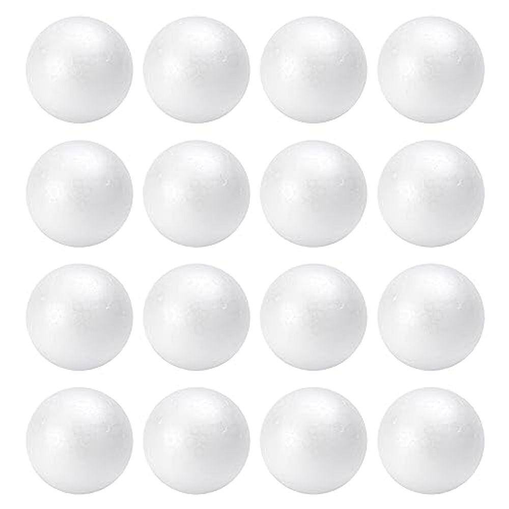 Bolas de espuma TFARC FOAM 2cm Craft, pacote com 16 para artesanato DIY, brancas