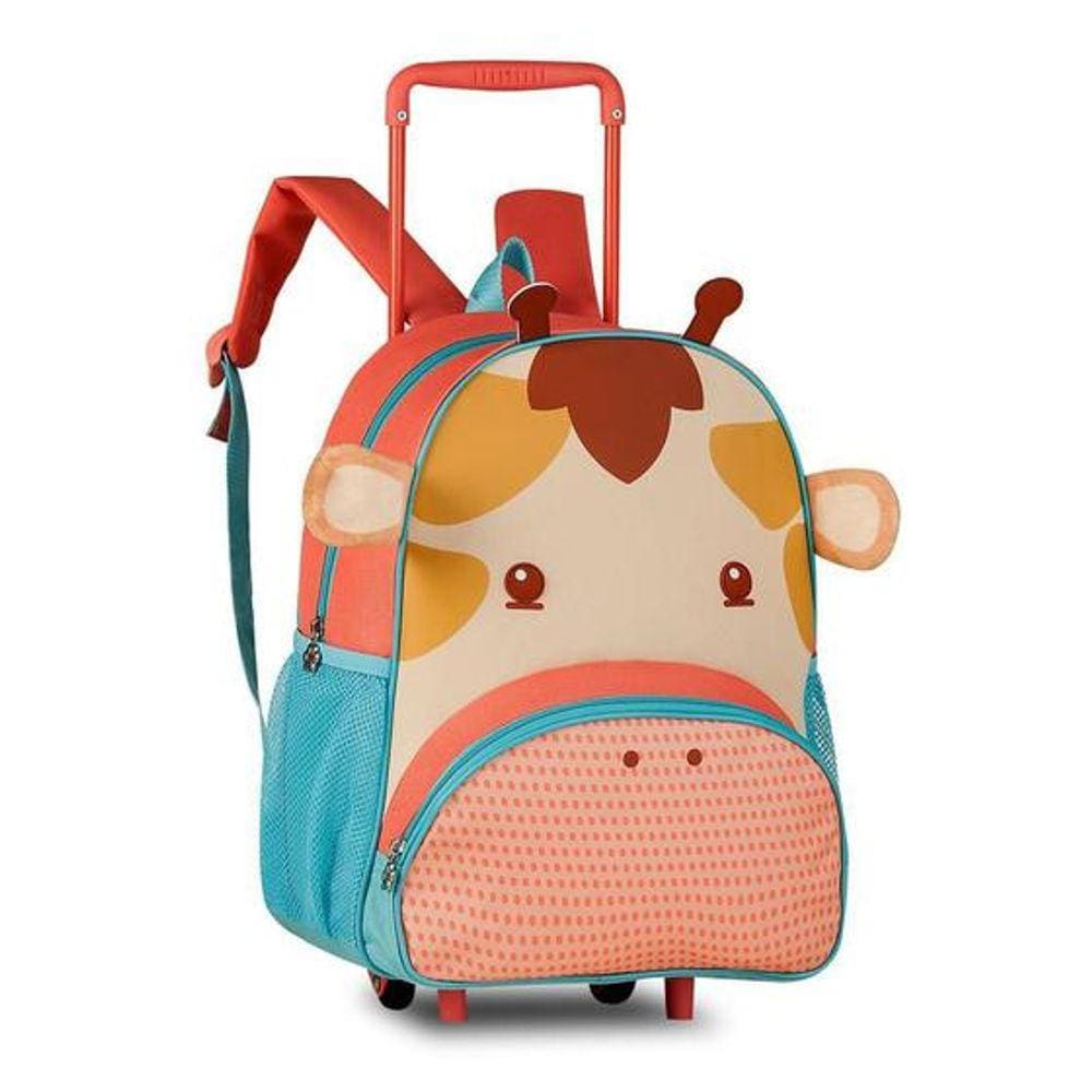 Mochila de Rodinhas 13 Pequena 33cm Vaca Girafa Gata Clio Pets CP240198