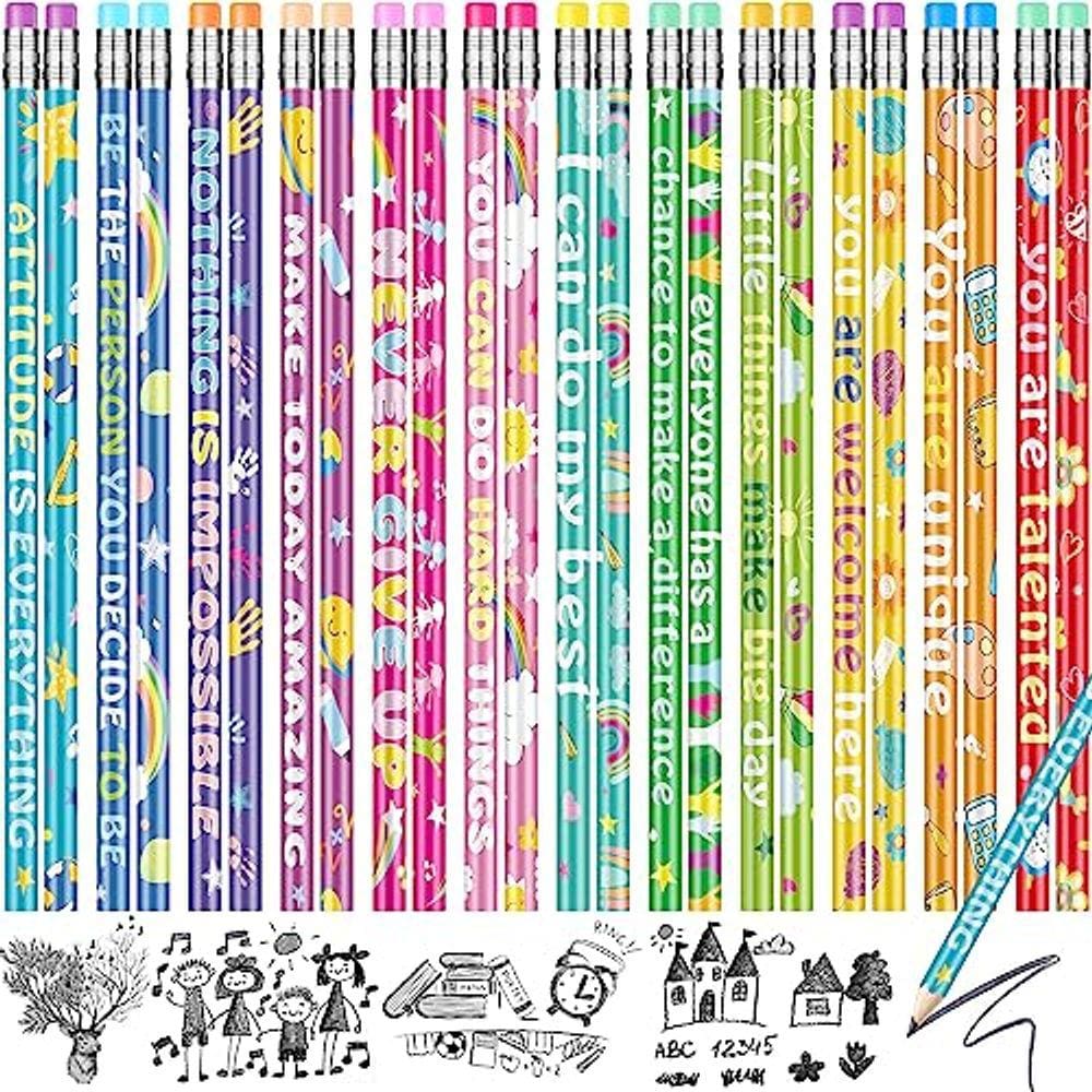 Lápis motivacionais Ragnhild Rainbow Inspirational x100