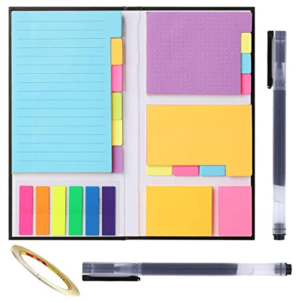 Conjunto de notas adesivas JIURUN com pacote de 410, divisórias coloridas