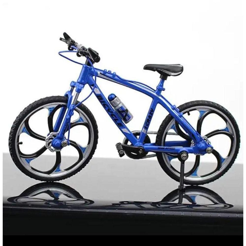 Bicicleta Miniatura Crazy Azul Escala 1:10 | Extra