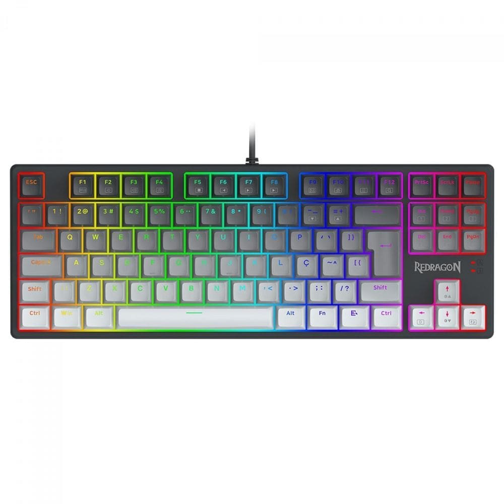 Teclado Gamer Redragon Daksa K576Gg-Rgb Cinza Switch Brown