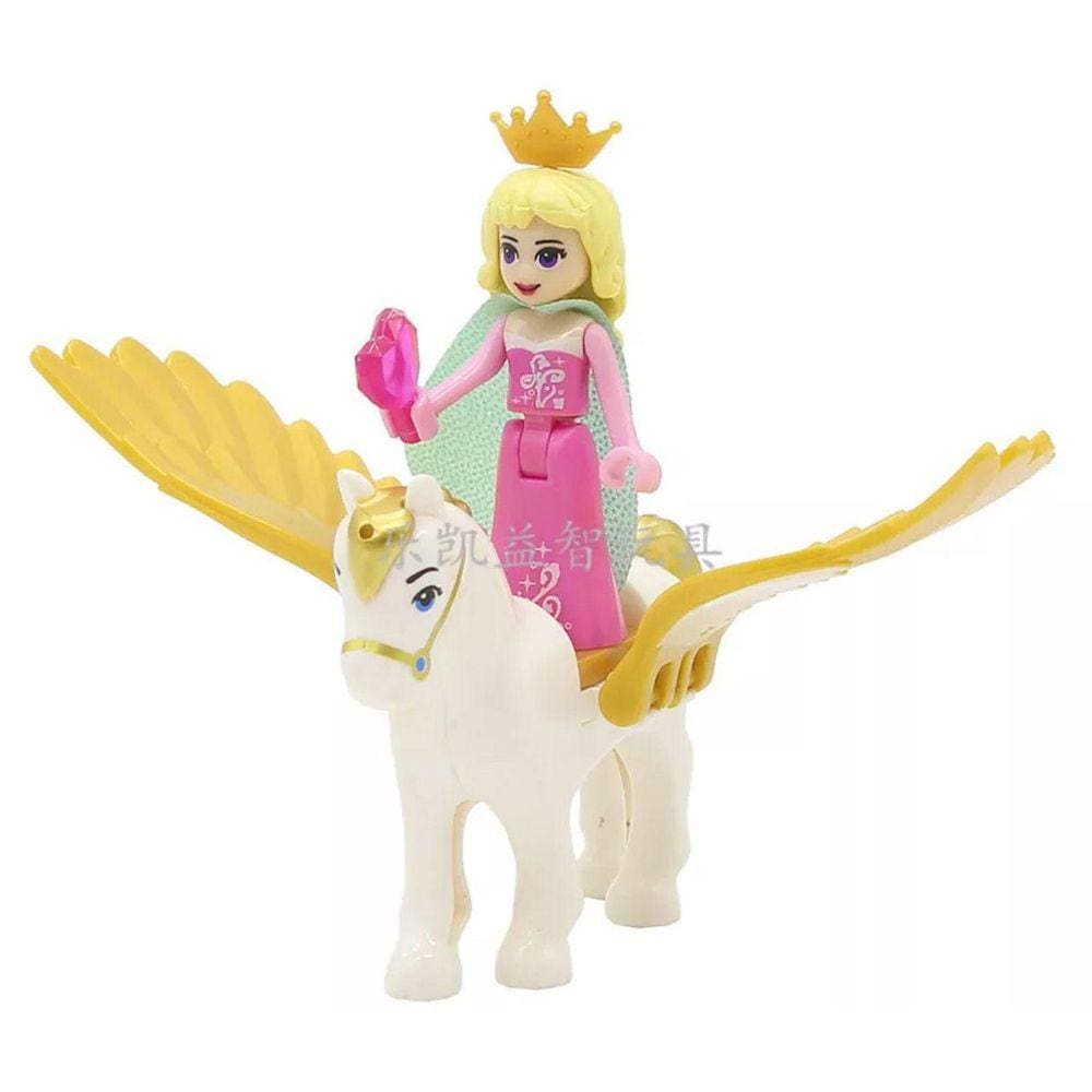 Boneco Blocos De Montar Aurora Cavalo Alado
