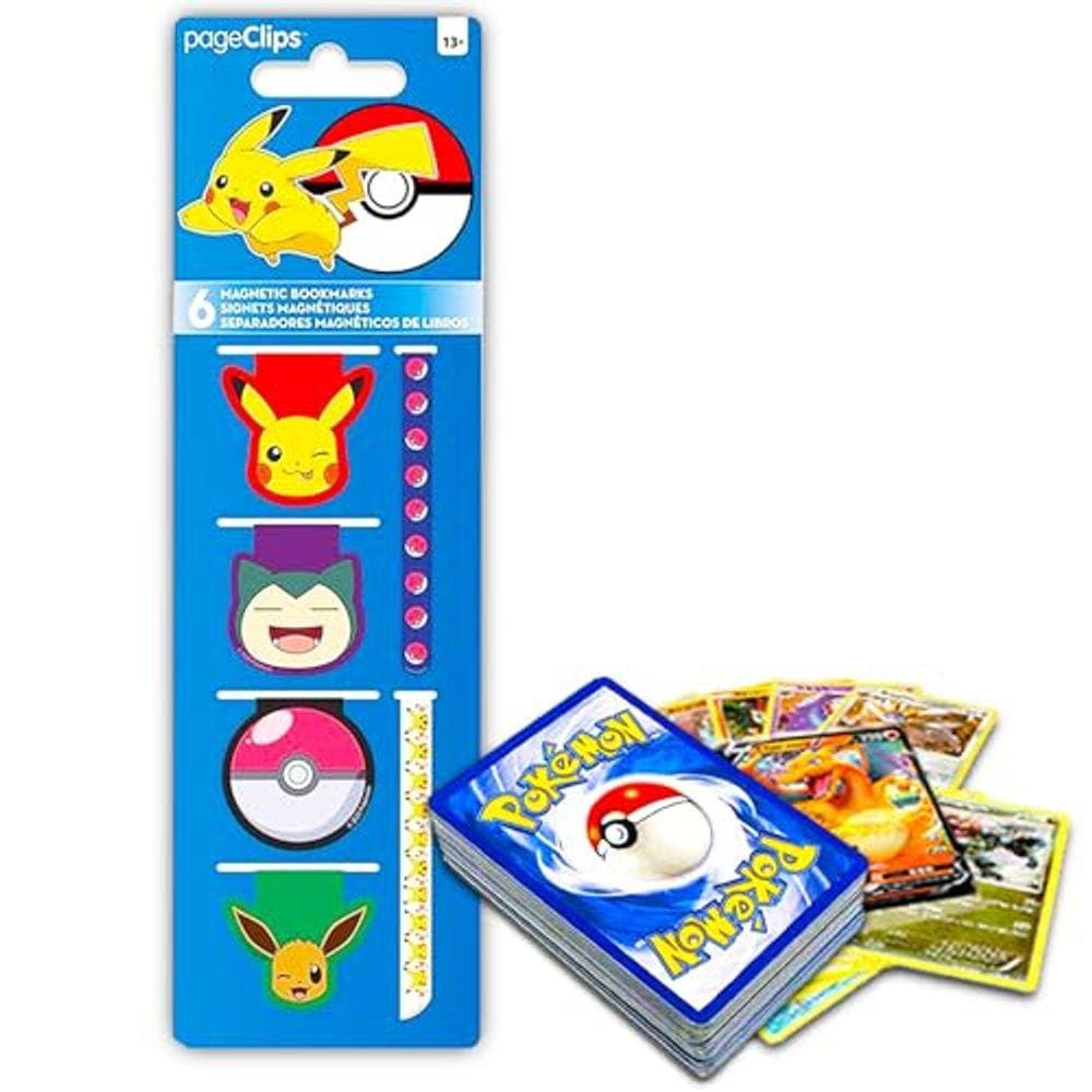 Pacote de material escolar Pokémon Page Clips Pikachu Kids