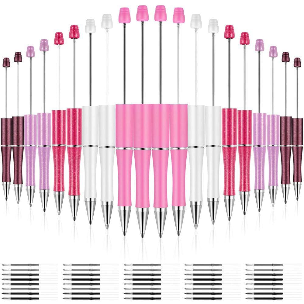 Caneta dobrável Outus Plastic, 20 peças com recargas extras, rosa P