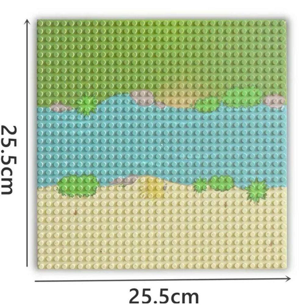 Blocos De Montar Placa Base 25X25 Cm Long River