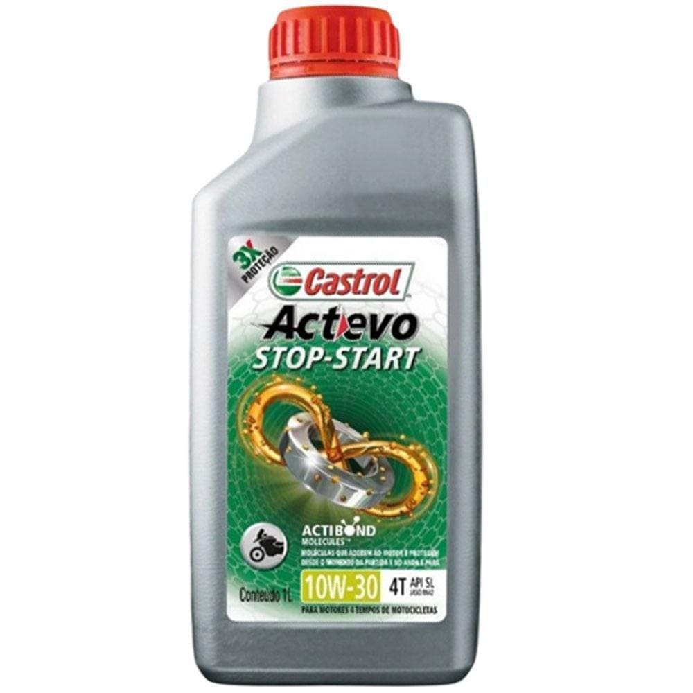 Óleo Semissintético 10W30 Actevo Stop Start 4T Castrol 1L