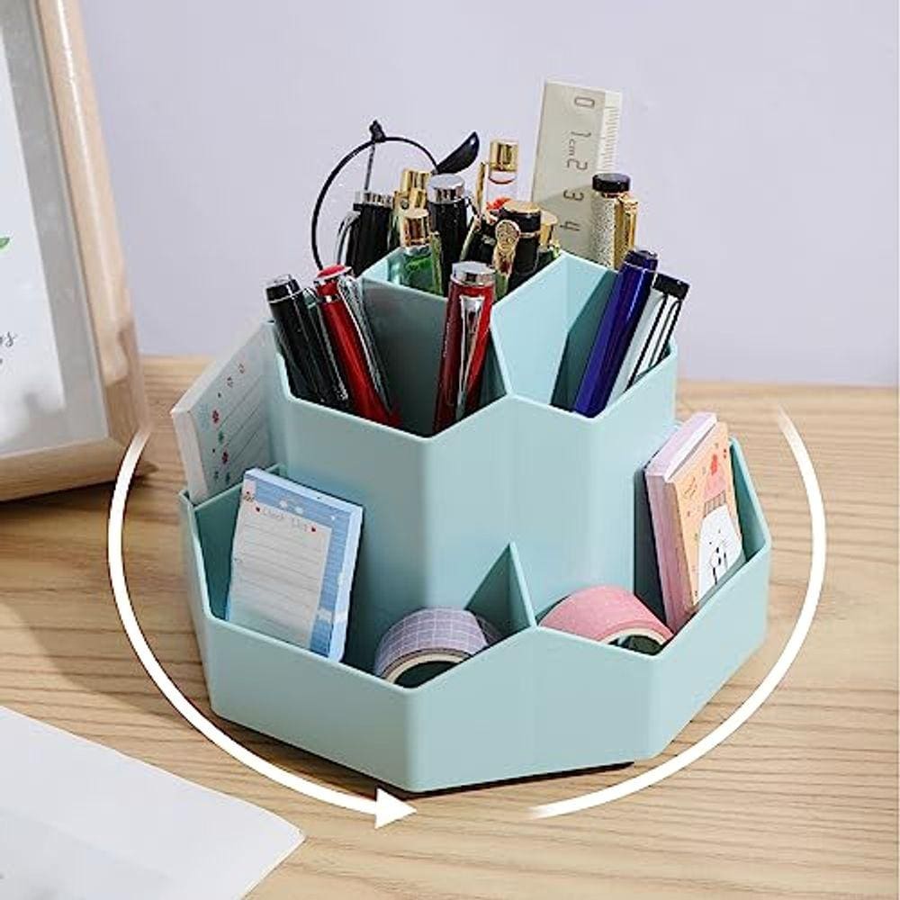 Organizador de mesa INSTOME com porta-lápis, 9 compartimentos