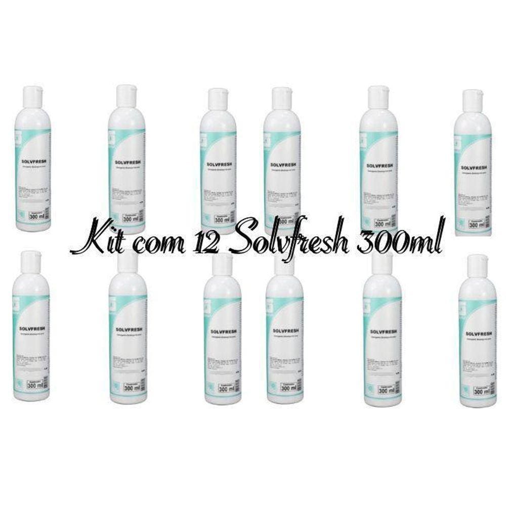 Kit 12 Solvfresh Detergente Desengordurante Spartan - 300Ml