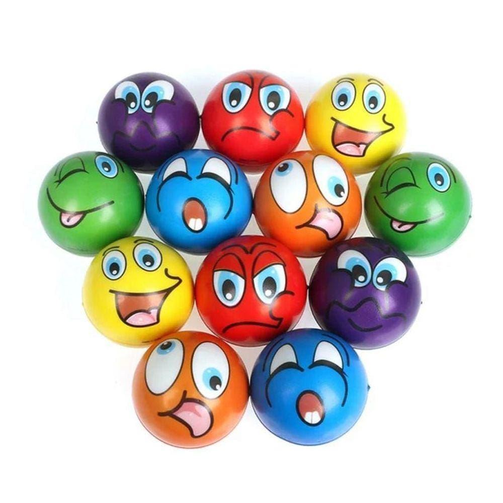 Squishy Fidget Toy Anti Stress Bola Emoji Careta 2 Peças