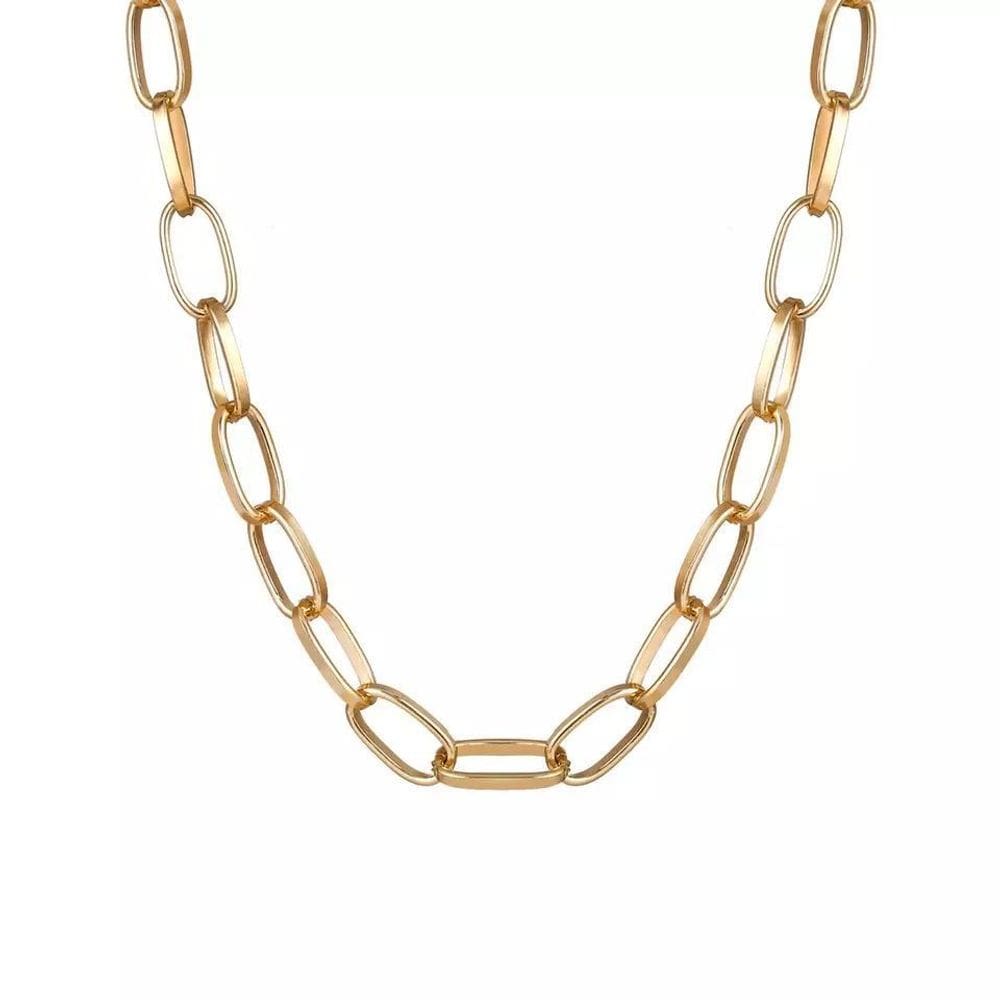 Colar Corrente Gargantilha Dourado N2886