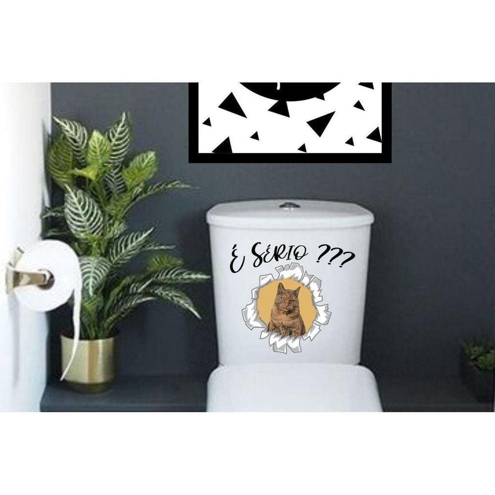 Adesivo De Vaso Sanitário Gatinho