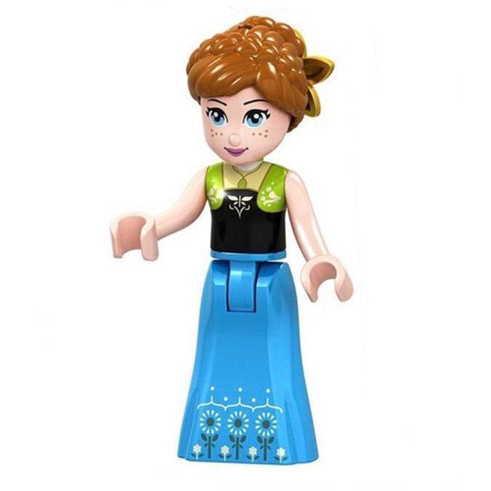 Boneco Blocos De Montar Coleção Princesas Princesa Anna
