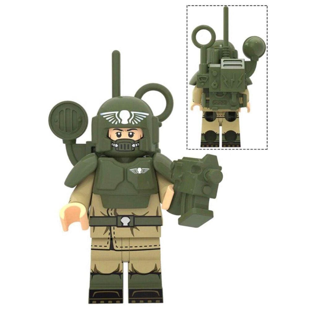 Boneco Blocos De Montar Soldado Warhammer Astra Rádio