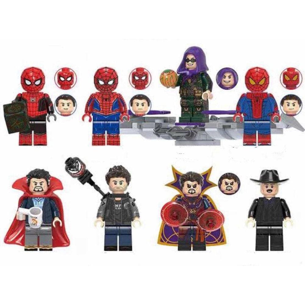 Bonecos Blocos De Montar Homem Aranha No Universo Da Loucura