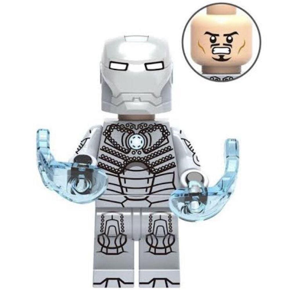 Boneco Blocos De Montar Vingadores Iron Man Mk 2 Avengers