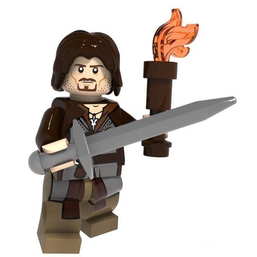 Minifigures Aragorn Filme Senhor Dos Anéis Blocos De Montar