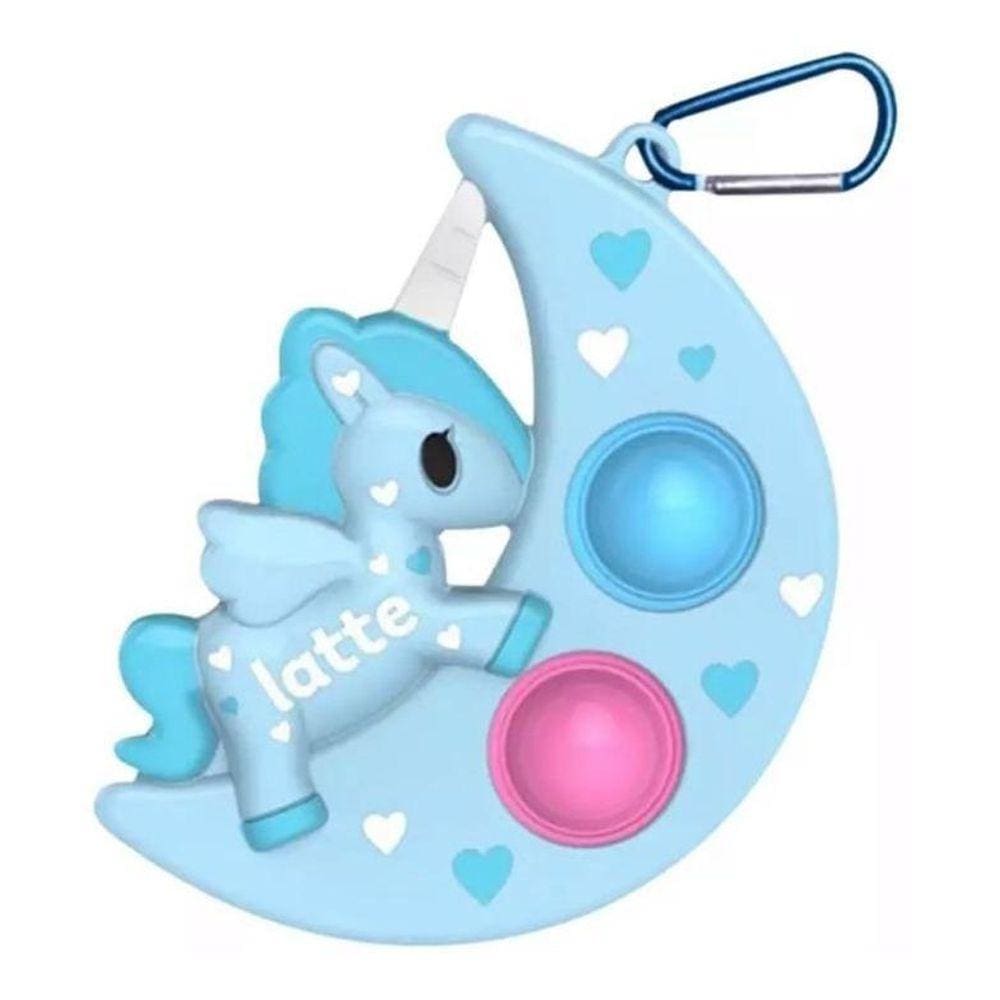 Simple Dimple Unicórnio Azul Fidget Toy Pop Bubble Sensorial