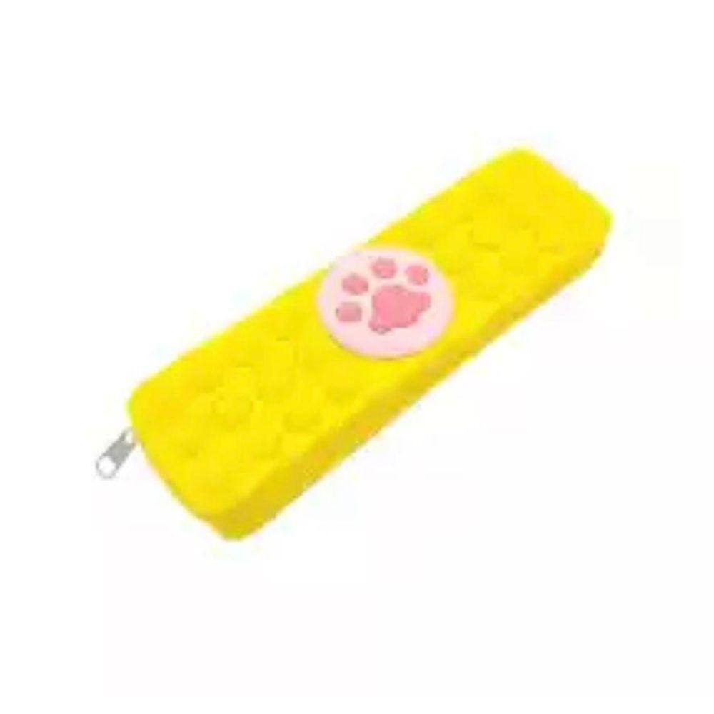 Estojo Dog Yellow Pop It Fidget Toy Bublle Exclusivo