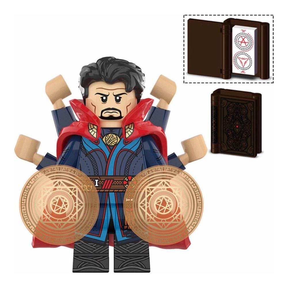 Boneco Blocos De Montar Dr. Estranho Portal Multiverso