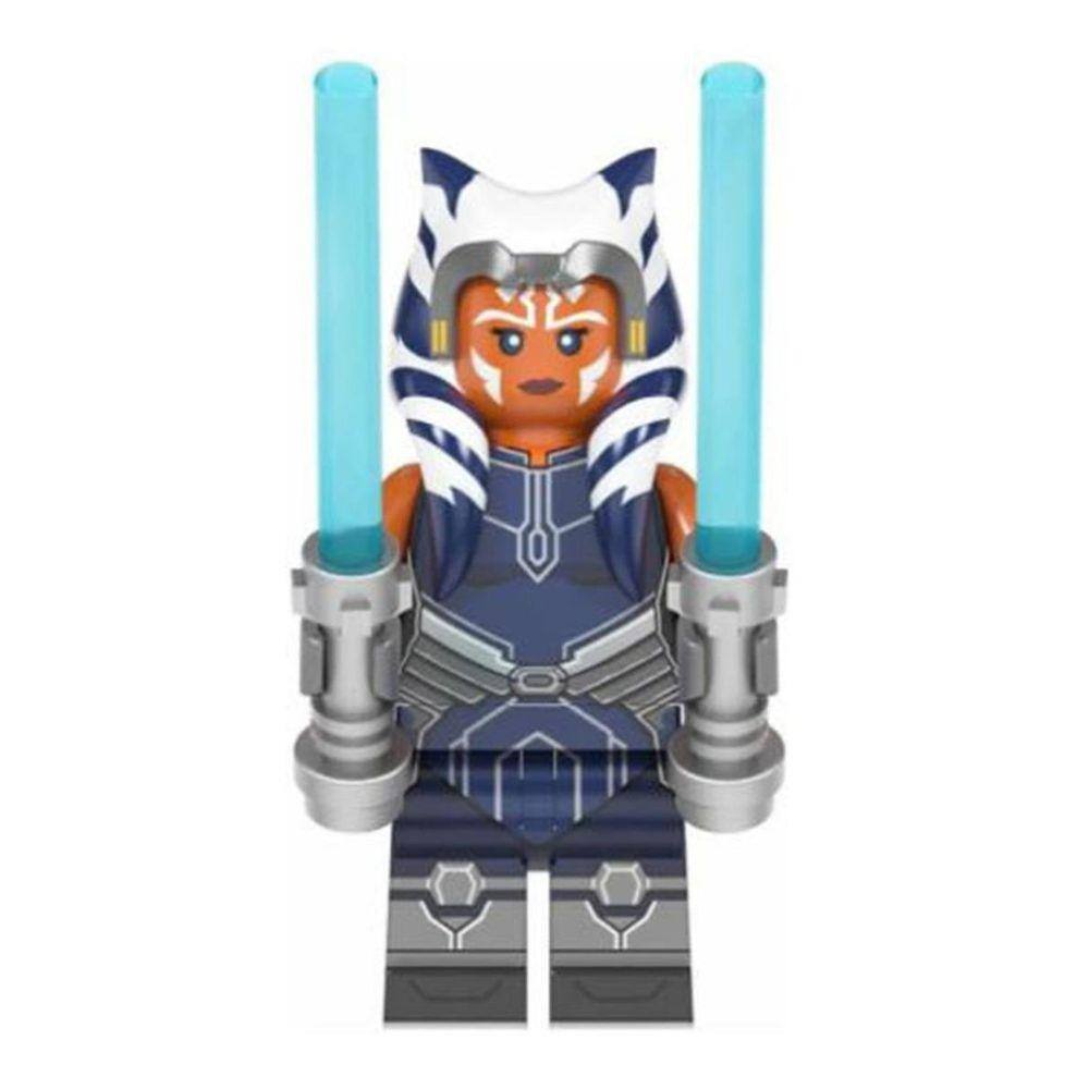 Boneco Ahsoka Blue Mandalorian Blocos De Montar Star Wars
