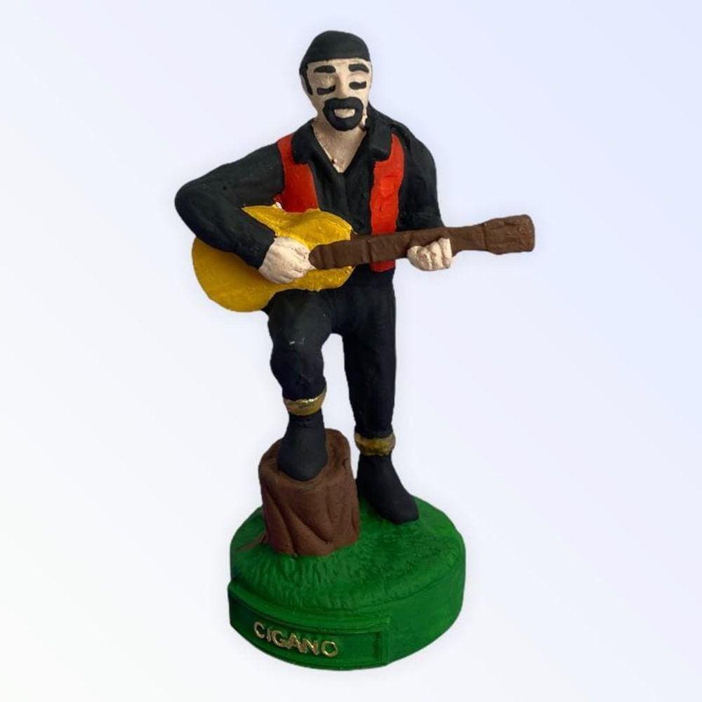 Escultura Cigano Em Resina 11 Cm Umbanda Candomblé