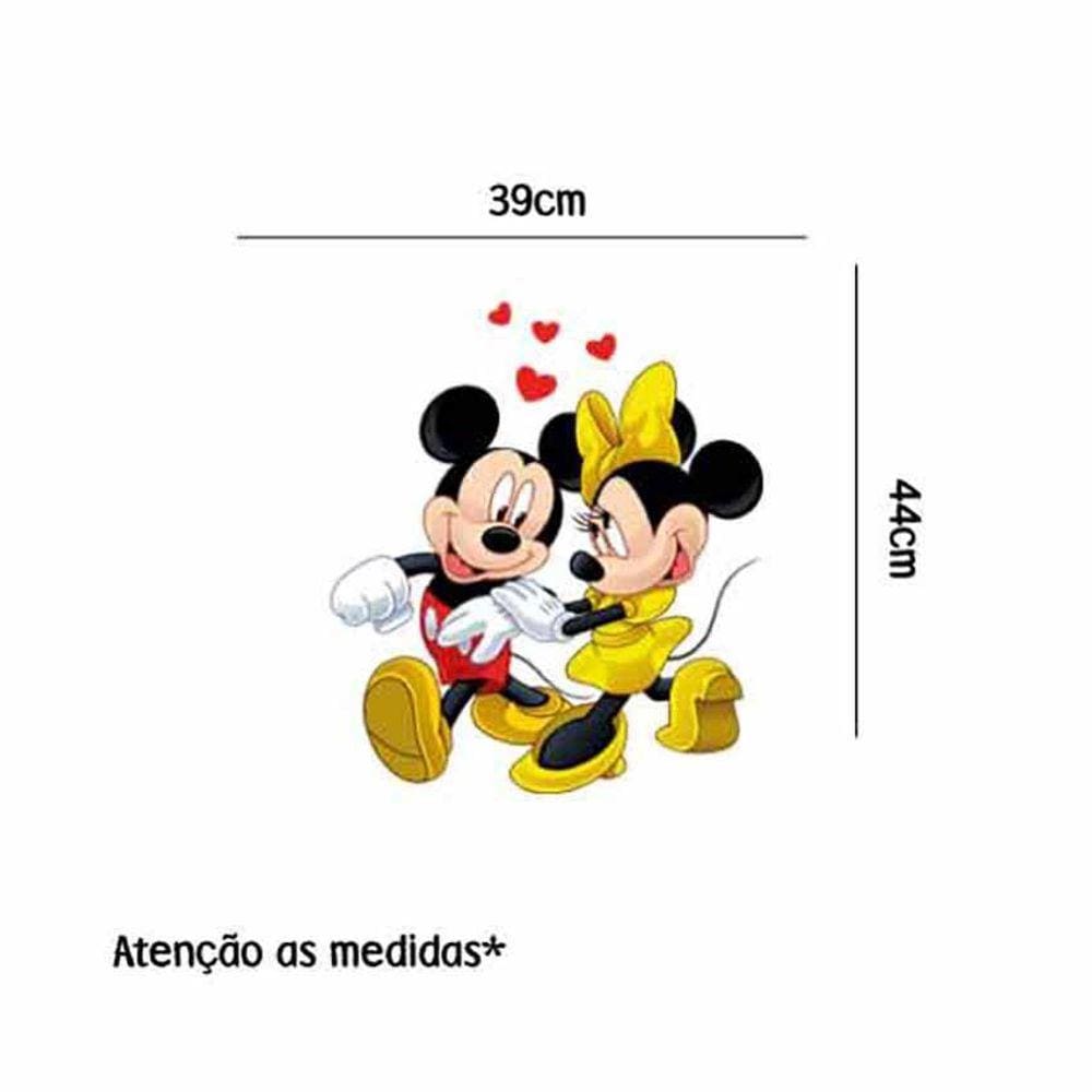 Adesivo Geladeira Mickey e Minnie 39x42cm Vinil Adesivo