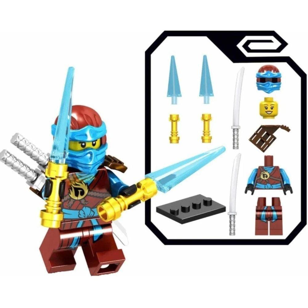 Boneco Blocos De Montar Nya Combate Ninja Go Ninjago