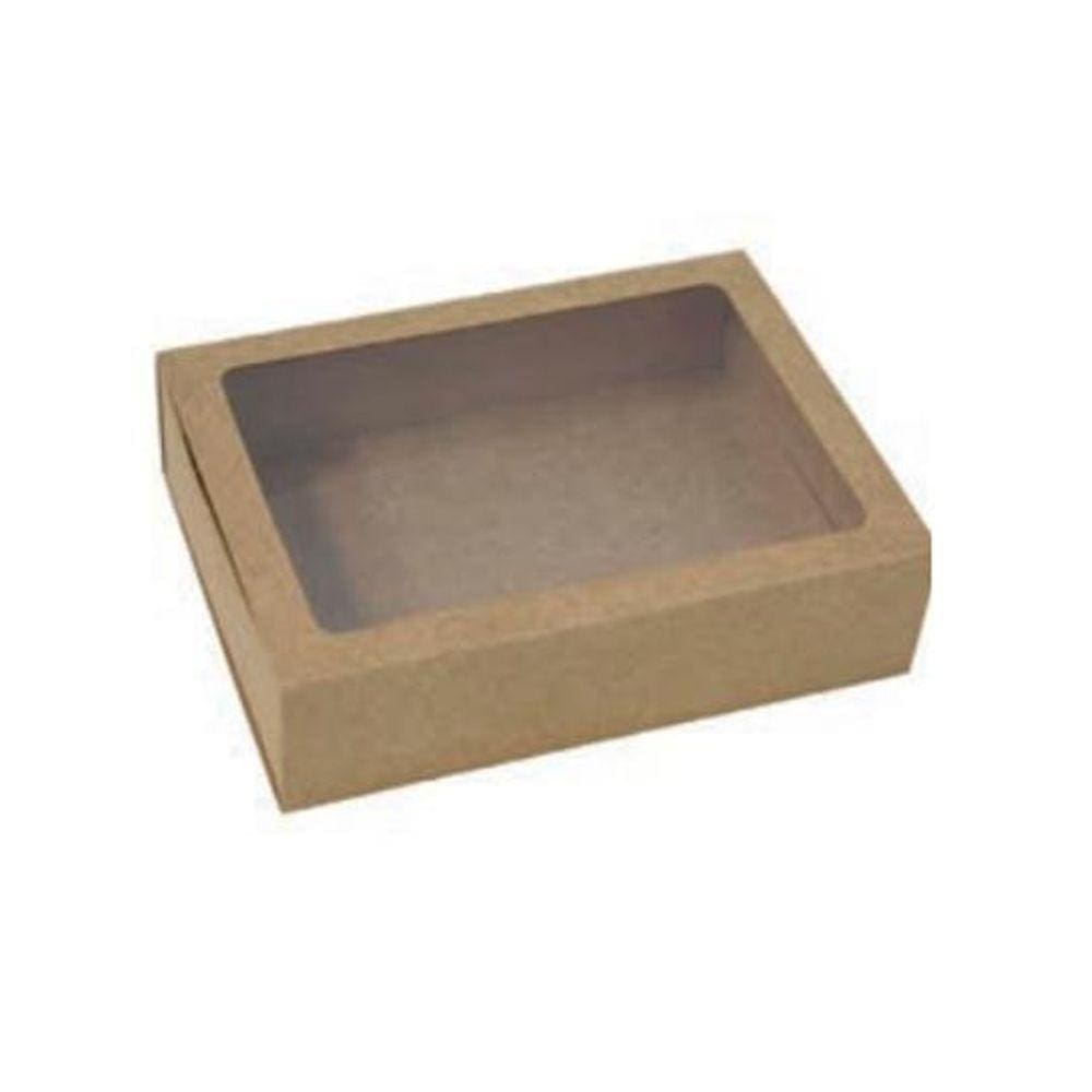 Caixa Gaveta Com Visor 12 Doces Ideia Kraft Com 10 Unidades