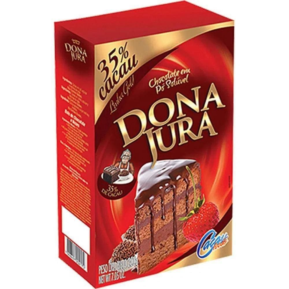Chocolate Em Po Soluvel 35% Cacau 200G Dona Jura
