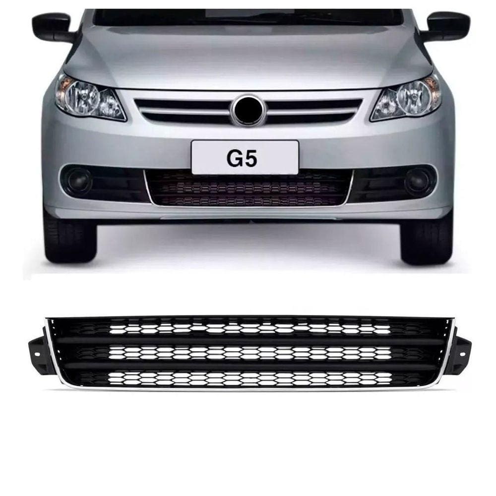 Grade Inferior Parachoque Gol Voyage Saveiro G5 Com Cromado