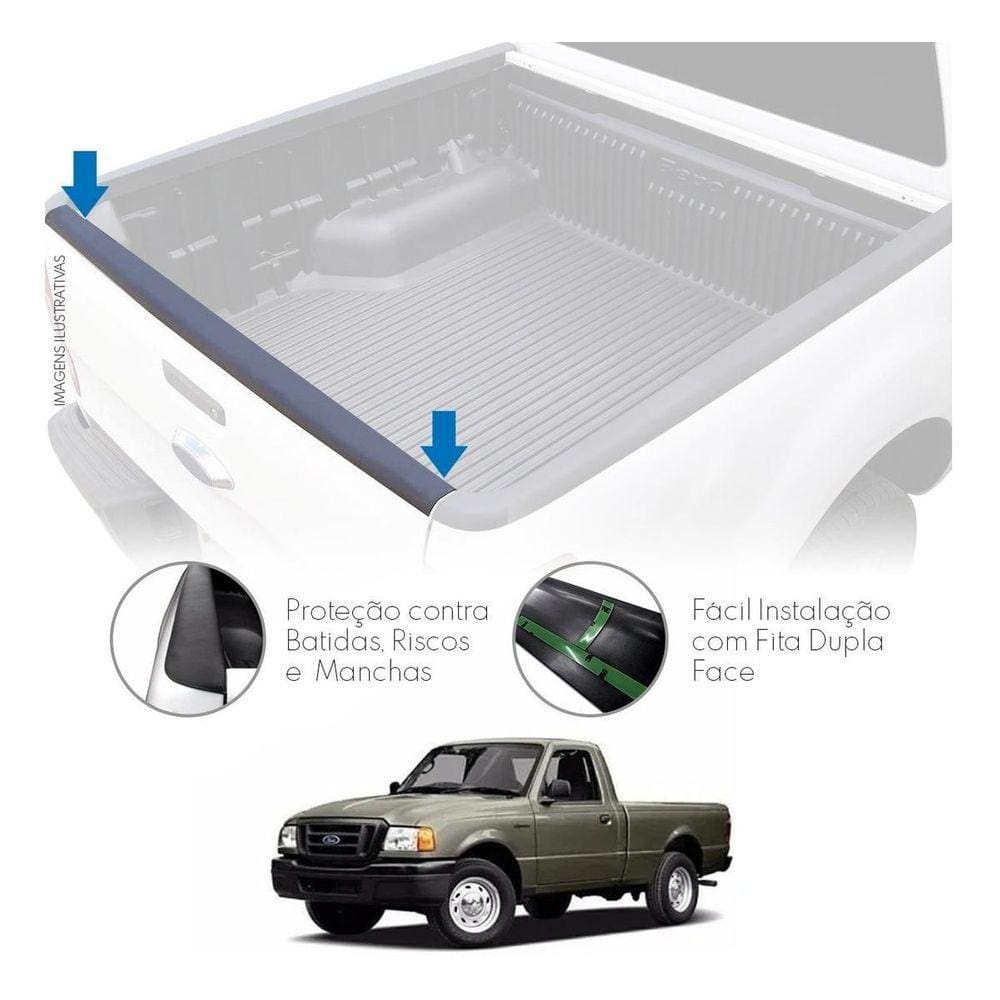 Protetor Borda Da Tampa Traseira Ford Ranger 1994 Á 2012