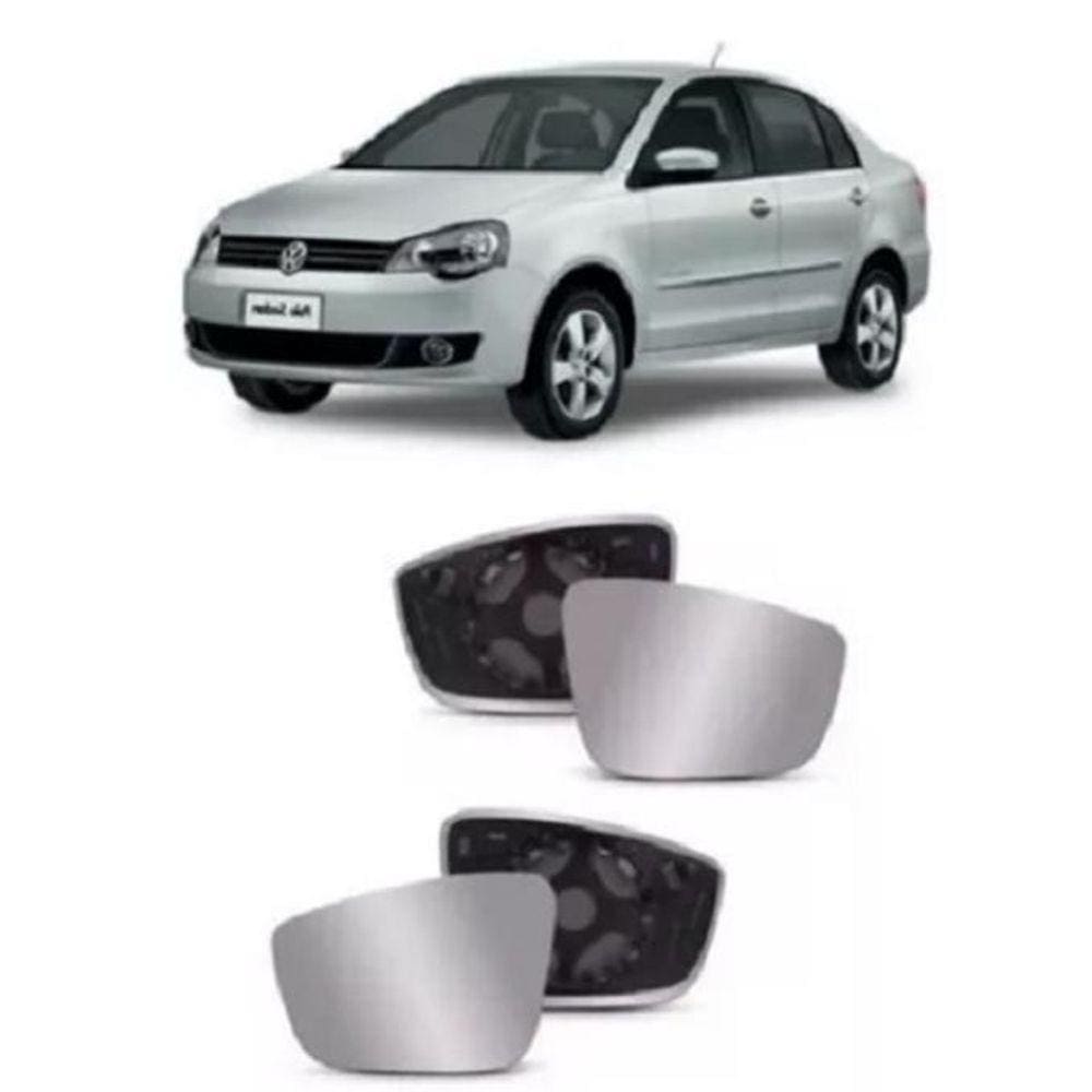Retrovisor Gol Saveiro Voyage G6 - Lente Metalizada
