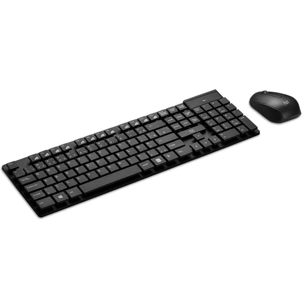 Kit Teclado e Mouse Sem Fio Flutuante Multimídia Conexão Usb 1200dpi Preto - TC251