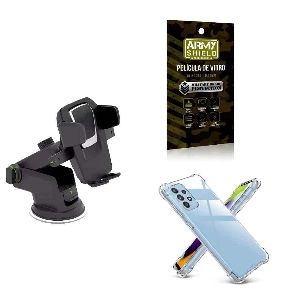 Capinha Samsung A54 + Suporte Veicular Premium + Película 3D