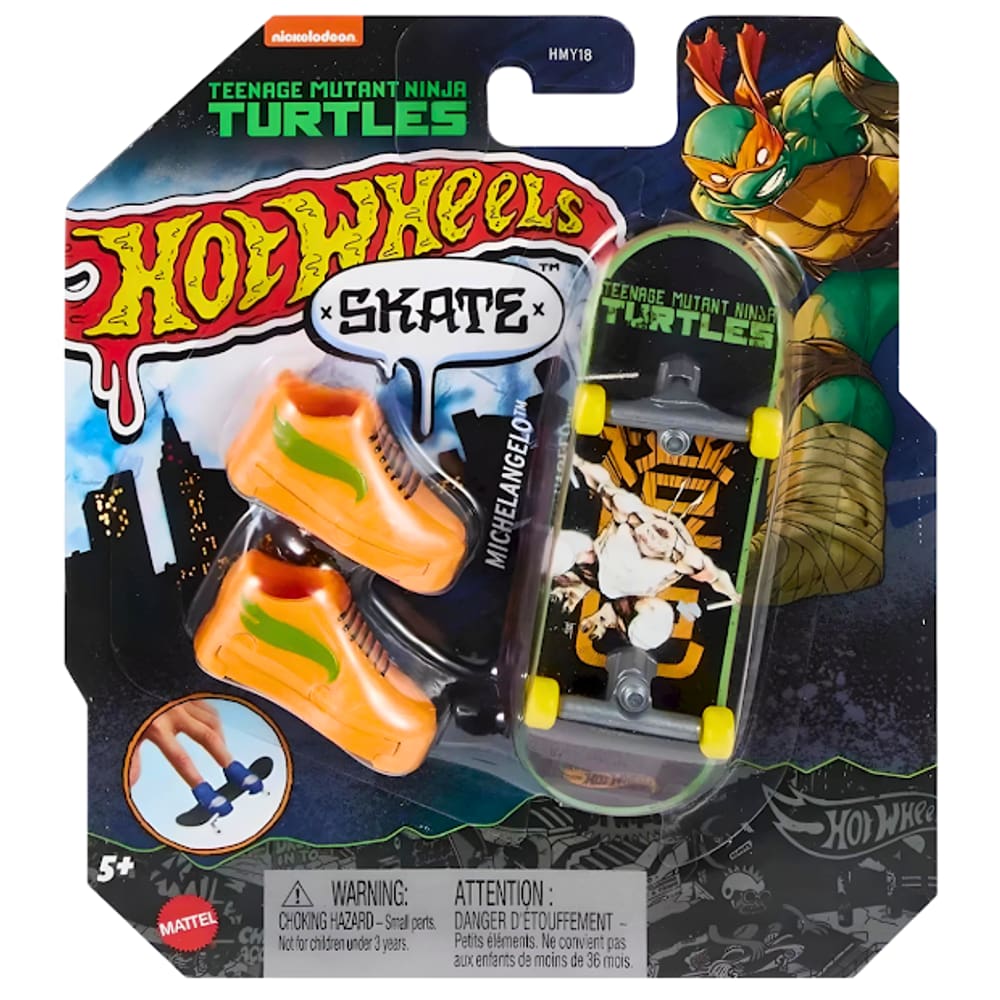 Hot Wheels Skate Shape + Tênis Licenciado HMY18 Mattel