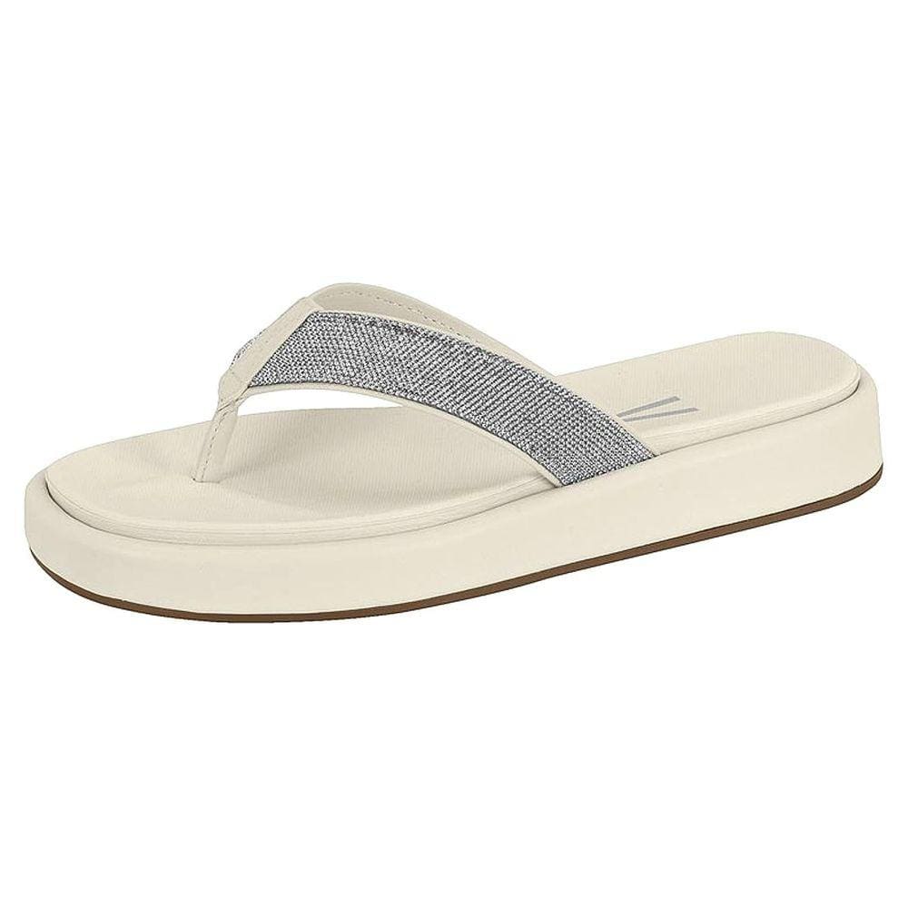 Chinelo de Dedo Feminino Brilho Strass Flat Vizzano 6506.101