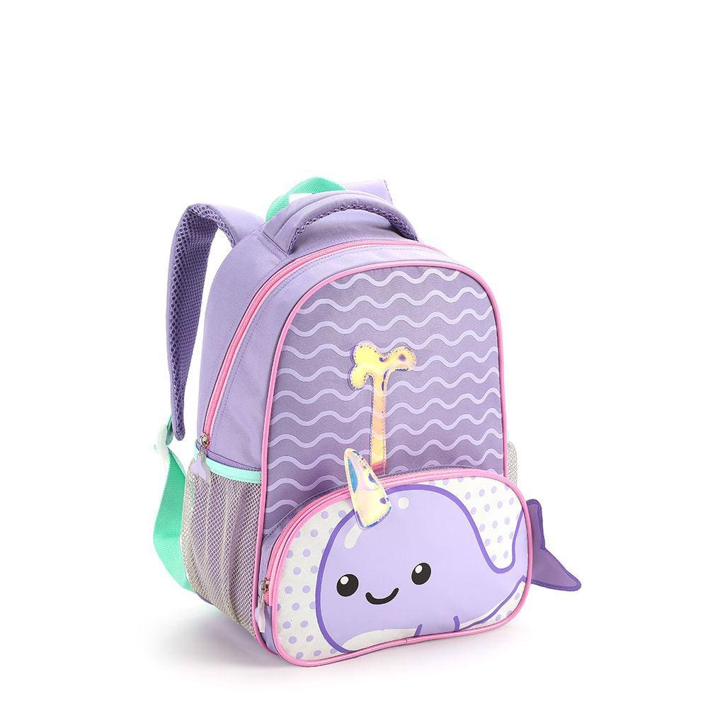 Mochila Escolar Infantil Zoop Seanite Baleia