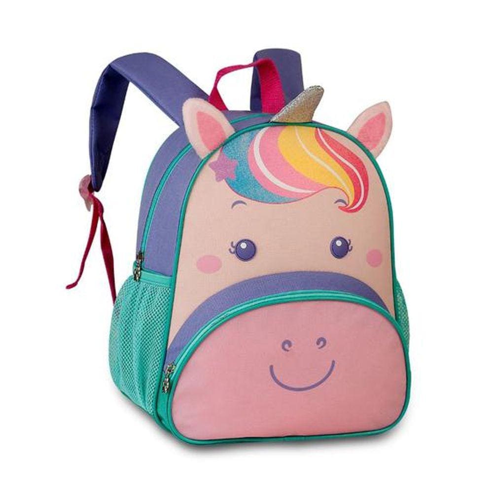 Mochila De Costas Pequena 30cm Pets Unicórnio Clio CP2653D