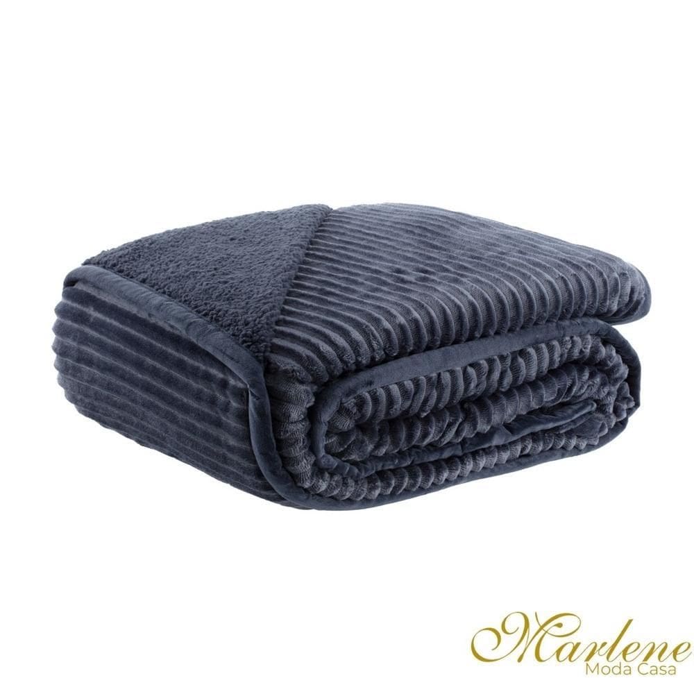 Cobertor Blancket Lugano Marinho King