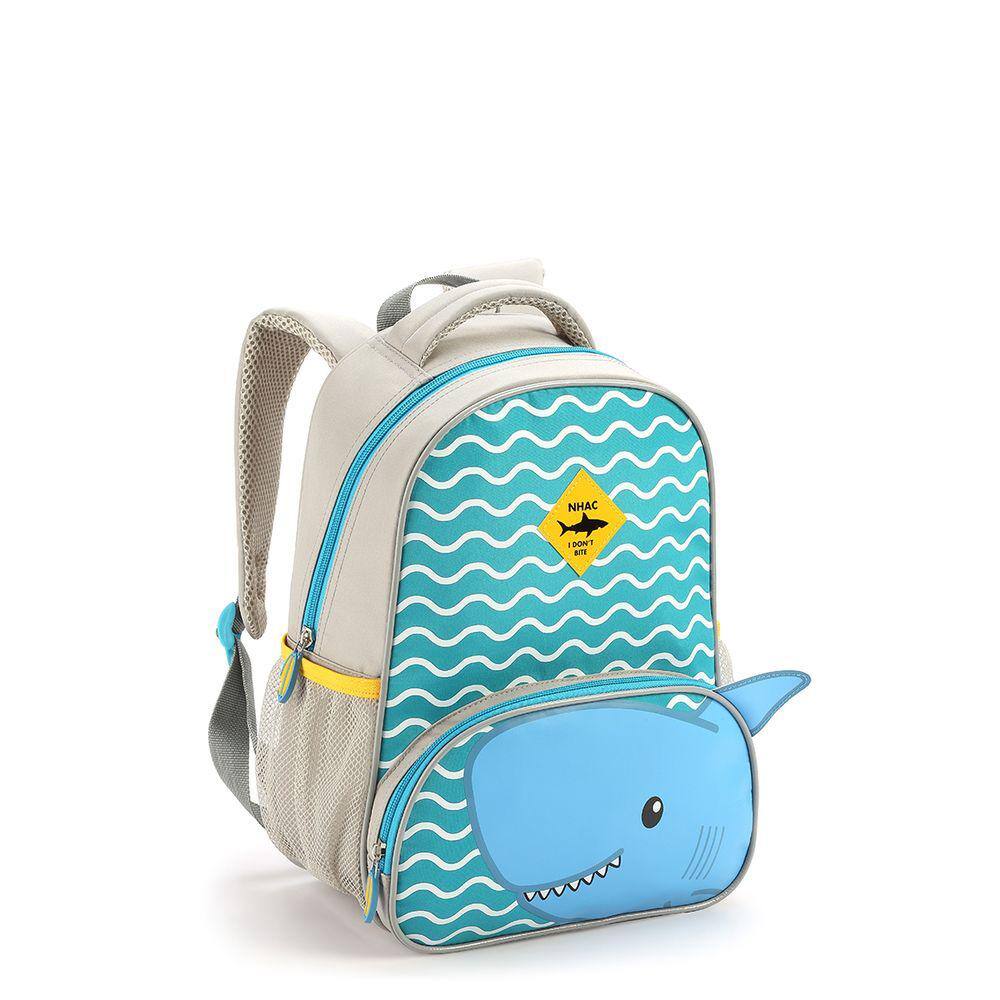 Mochila Escolar Infantil Zoop Seanite Tubarão