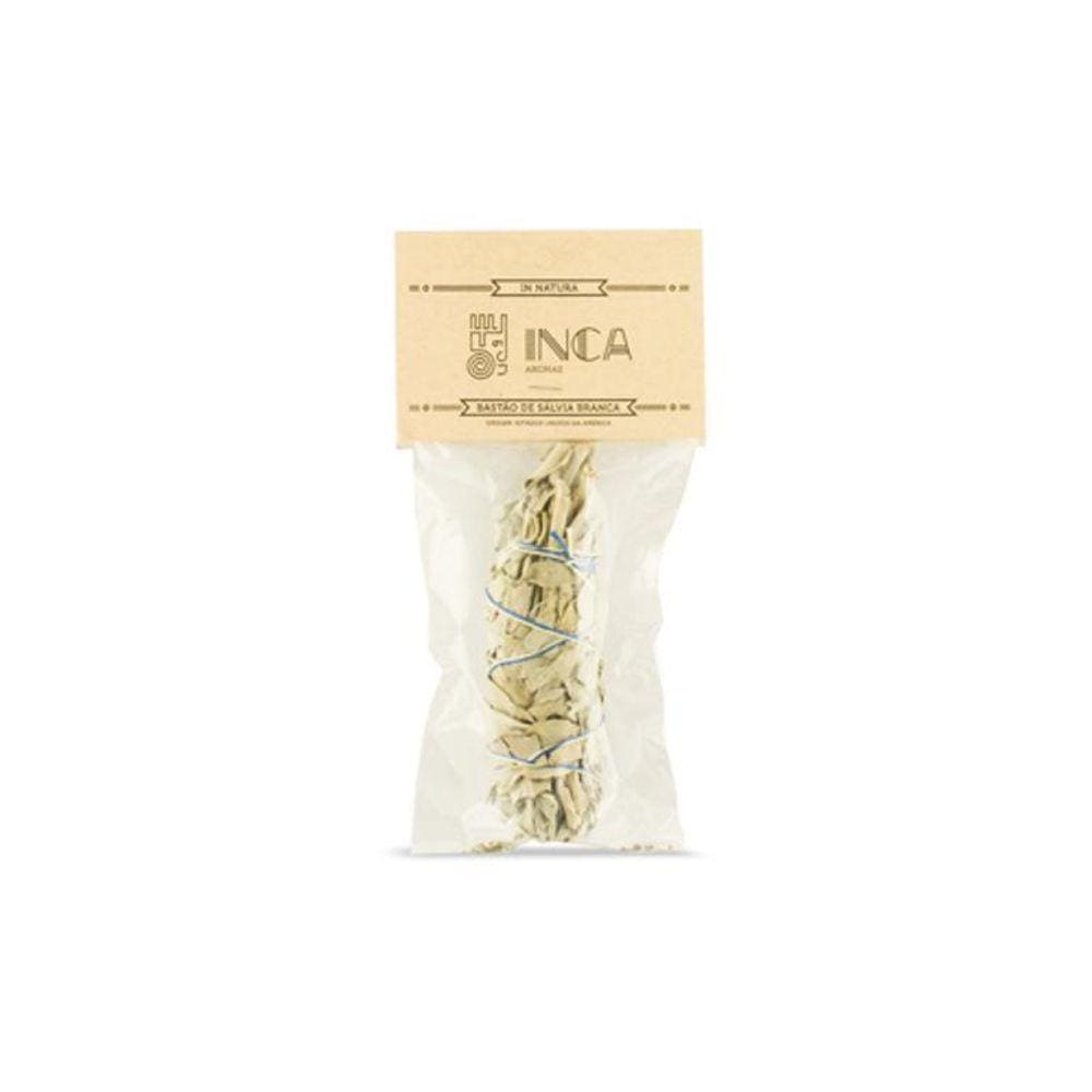 Bastão De Sálvia Branca Média 14Cm Inca Aromas