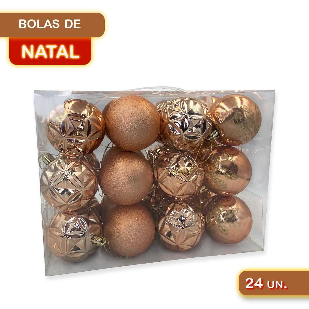 Kit Bolinhas Bola Árvore Natal Enfeite Decoração Pendurar