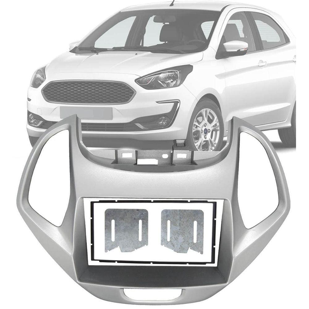 Moldura Painel 2 Din 7 Polegadas Ford Ka 2019 Até 2021 Hatch