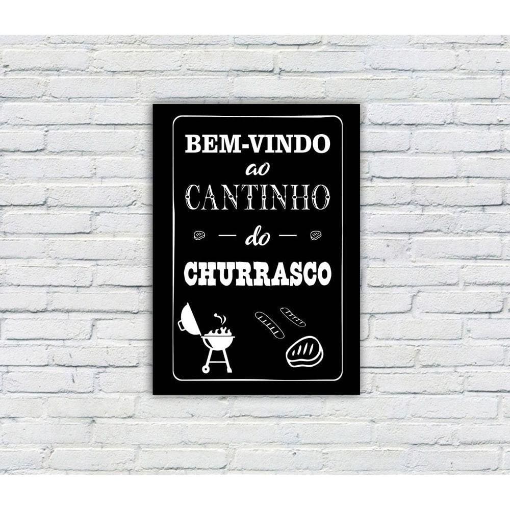 Placa Decorativa MDF Cantinho do Churrasco 15