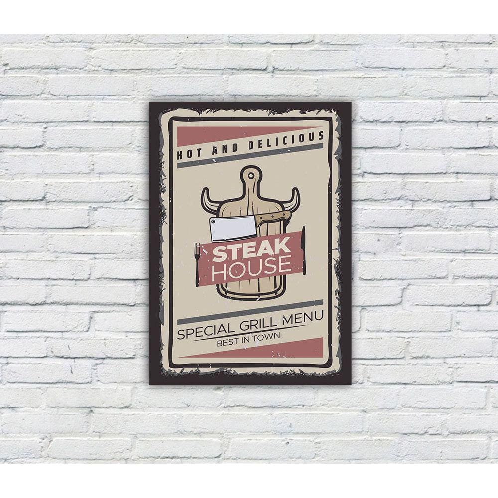 Placa Decorativa MDF Cantinho do Churrasco 30