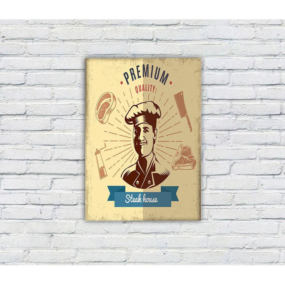 Placa Decorativa MDF Cantinho do Churrasco 27