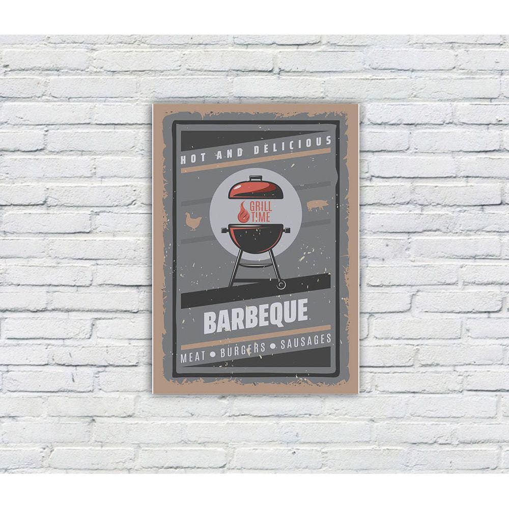 Placa Decorativa MDF Cantinho do Churrasco 02