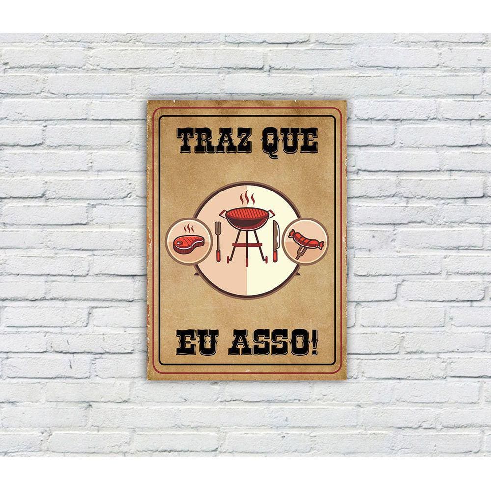 Placa Decorativa MDF Cantinho do Churrasco 20